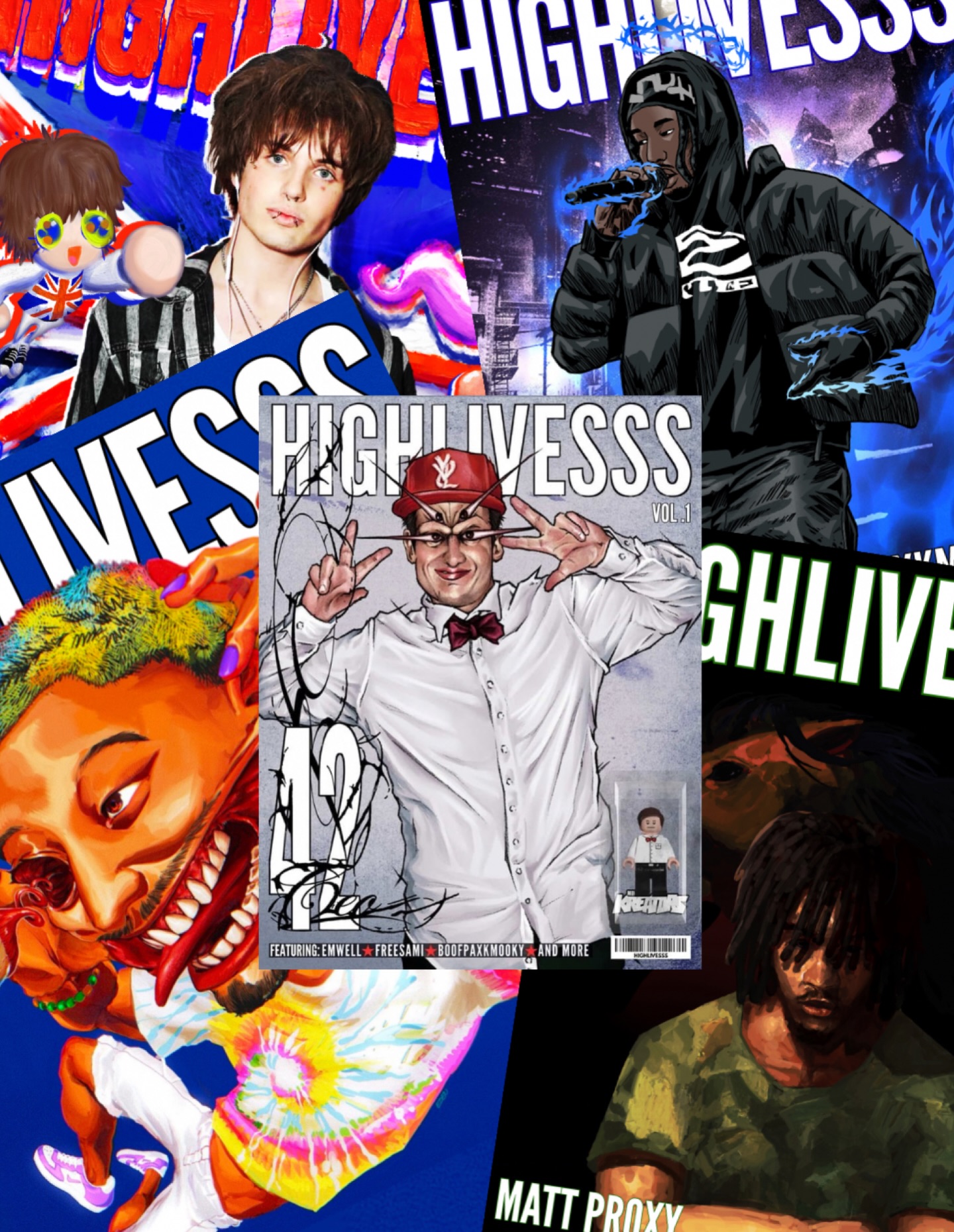 Social post by @coverartmatters featuring HIGHLIVESSS Magazine